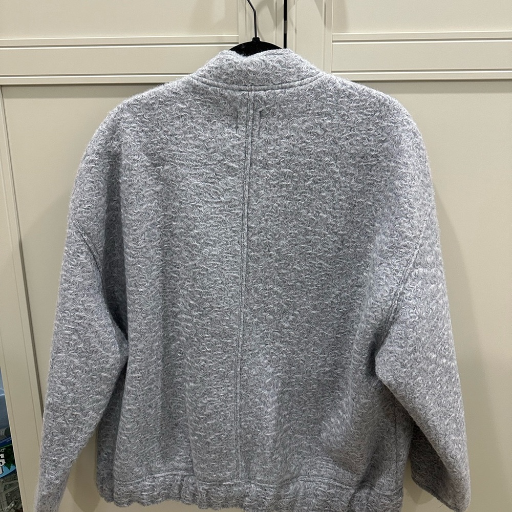 Zara Heather Gray Textured Jacket - Picture 4 of 5
